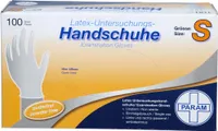 PARAM Latex-Untersuchungs-Handschuhe puderfrei Größe S, 100 St. Handschuhe