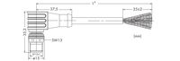 Wago 756-1404/060-050, 5 m, 1xM12, Männlich, Violett, Kupfer, 10 Ohm