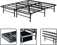 i-flair Gästebett 140x200 cm, klappbares Metallbett aus stabilem Metall – alle Größen