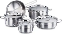 Korkmaz Kochtopf Set 9-tlg. | Pfanne Töpfe Kochtöpfe mit Deckel