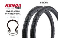 2 Stück 29 Zoll KENDA APTOR Fahrrad Reifen SET 55-622 MTB Cross 29x2.35 tire