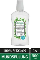 alkmene Kariesschutz Mundspülung mit Bio Wasserminze - Mundwasser vegan mit 6-fach Schutz - Zahnspülung 1x 500 ml