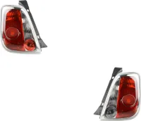 Johns, pasuje do tylnego światła zespolonego Fiat 500 (312) 10/07-06/15 zestaw lewy i prawy