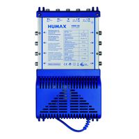 Humax Multischalter, 8 Teilnehmer/TV, 5 Eingänge davon 1x terrestrisch, blau