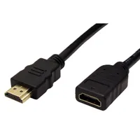 VALUE Prodlužovací High Speed HDMI kabel s Ethernetem, HDMI M - HDMI F, zlacené konektory, 5m (11.99.5577)