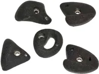 Klettergriffe Klettersteine M 5 Stk - Schwarz
