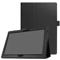 Hülle für Lenovo Tab M10/P10 TB-X605F/TB-X705F (2018) 10.1 Zoll Smart Cover Etui mit Stand Funktion Schwarz