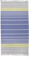 jilda-tex Hamamtuch 90 x 180 cm Badetuch Handtuch Saunatuch (Summer Stripes Yellow) 100% Baumwolle
