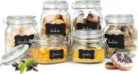6tlg Set Einmachgläser 2x1,5L 2x1L 2x500ml mit Bügelverschluss Tafelfeld Einmachglas Vorratsglas