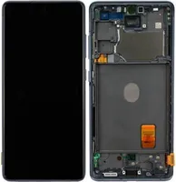 Original AMOLED Display Touchscreen Bildschirm Rahmen Cloud Navy Schwarz für Samsung Galaxy S20 FE 5G G781B