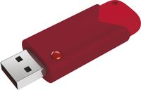 EMTEC Click Fast - 64 GB - USB Typ-A - 3.2 Gen 1 (3.1 Gen 1) - Dia - Passwortschutz - Rot