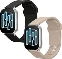 kwmobile 2x Sportarmband kompatibel mit Xiaomi Redmi Watch 5 Active / Watch 5 Lite Armband - Fitnesstracker Band Set aus TPU Silikon