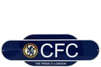 Chelsea FC - Nápis na dveře "Retro Years", Crest SG22476 (jedna velikost) (námořnická modrá/bílá)