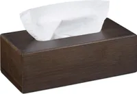 relaxdays kosmetický box na kapesníky bambusový hnědý