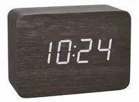 Funk-Wecker CLOCCO, digital, Holzoptik, schwarz, 60.2549.01, TFA Dostmann