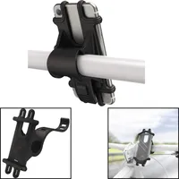 Hama Handyhalterung Fahrrad Passend Fuer (Handy): Universal Breite (max.): 80mm, 00182756, Schwarz, 8 cm