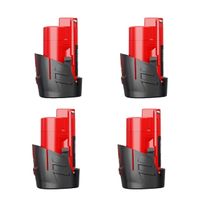 Baterie Milwaukee M12, kapacita 3500 mAh, dobíjecí li-ion baterie, 4 ks 3,5Ah baterie