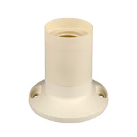 E14 Lampenfassung (PBT), Gewindefassung mit Halterung, Sockel mit 4,2 mm  Schraubenloch