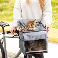 Navaris Hundekorb Fahrrad vorne 10kg - Fahrradkörbe für Hunde und Katzen - Hundefahrradkorb Hunderucksack Katzenrucksack - Transporttasche Rucksack -