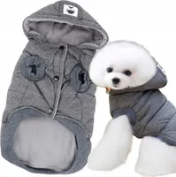PETSTORY Winterjacke für Hunde/Katzen, Größe S, Grau