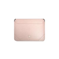 Guess Schutzhülle Sleeve Saffiano Triangle für Macbook 13-14'', růžová