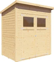Bertilo Gerätehaus Amrum 1 - naturbelassen - 14 mm