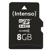 Intenso Micro SDHC 4GB Class 10 Speicherkarte inkl SD-Adapter schwarz 