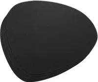 MODFU 4Stück Tischsets,Abwaschbar Doppelseitigen rutschfest Platzdeckchen Leder Kunstleder Tischset Lederoptik Platzset Schwarz