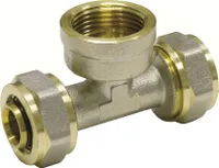 Schraubfitting T-Stück 32 x 3 - 1" IG - 32 x 3