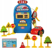 Set - Tankstelle + Verkehrszeichen - interaktiv, mit Ton 805EA