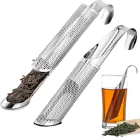 2 Stücks Teezerstäuber aus Edelstahl ,14.6*2cm Teesieb für Losen Tee Tea Strainers Feinmaschiges Teestab Teefilter mit Hängendem Hakengriff Teefilter für Tee Kaffee Gewürzen