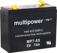 Multipower Blei-Akku MP7-6S Pb 6V / 7Ah Faston 4,8