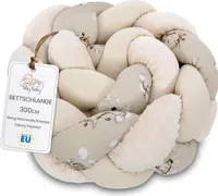 Kuschelkissen 300 cm Minky Giraffen flauschiges geflochtenes Dekokissen Zierkissen Kinderzimmer