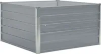 vidaXL Podwyższone łóżko 100 x 100 x 45 cm Stal ocynkowana Szary