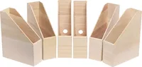 VBS Holz-Stehsammler, 6 Stück, ca. 25x9x32cm