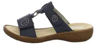 Rieker V69N2 Damen Schuhe Pantoletten Clogs, Größe:39 EU, Farbe:Blau