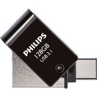 Philips 2 in 1 OTG         128GB USB 3.1 + USB C Midnight Black