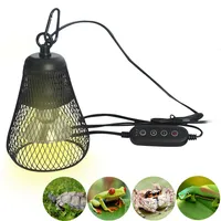 Vyhřívací světlo s časovačem, stmívatelné, 50W tepelná lampa UVA UVB, lampa pro chov plazů E27 pro terarijní odchov plazů, želv, ještěrů, hadů