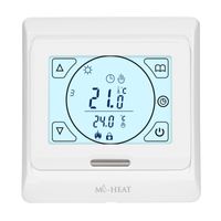 Dotykový termostat E91 digitálny programovateľný pre podlahové vykurovanie s podlahovým senzorom biely