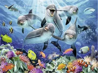 500 Teile Ravensburger Puzzle Delfine im Korallenriff 14710