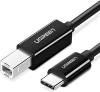 Kabel Ugreen US370 45106 do drukarki USB-C / USB-B 2m - czarny