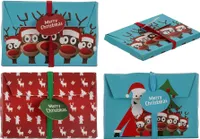Geschenkumschlag Gutschein Geldgeschenk Weihnachten Xmas Merry Christmas 3er Set