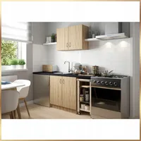 Stamar | Küchenmöbel Set, Sonoma, 80 cm, mit Spüle und Armatur