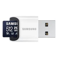 SAMSUNG Pro Ultimate microSD 512GB Memory Card UHS-I U3 FHD 4K UHD 200MB/s Read 130 MB/s Write for Smartphone Drone Incl USB-Reader