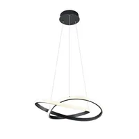 Reality Course LED Pendelleuchte  27W ⌀60cm dimmbar Schwarz Matt warmweiss