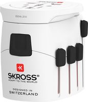 Skross World Adapter PRO - World - geeignet für alle geerdeten und ungeerdeten Geräte(2- und 3-polig)