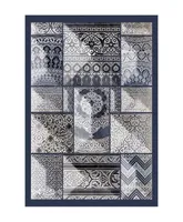 CORDOUA Wohnzimmerteppich 120 x 180 cm – Blau