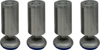 HOOZ 4er Set Möbelfuß Edelstahl 15cm - höhenverstellbar