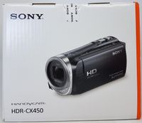 Sony HDR-CX450 Full HD Camcorder, 26,8mm Weitwinkelobjektiv, schwarz
