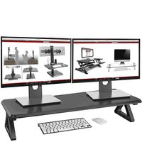 Duronic DM06-2 Bildschirmerhöhung / Monitorständer / Bildschirmständer / Notebookständer / TV Ständer | Höhe 16cm | Oberfläche 82 x 30cm | 10kg Kapazität